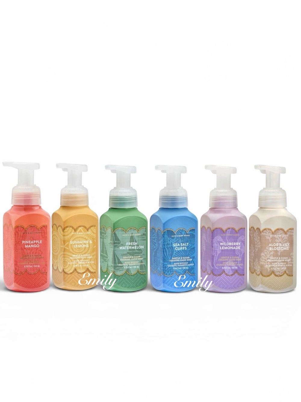 NEW 6X Bath & Body Works
"SUMMER" Foaming Hand Soap Collection Set Bundle